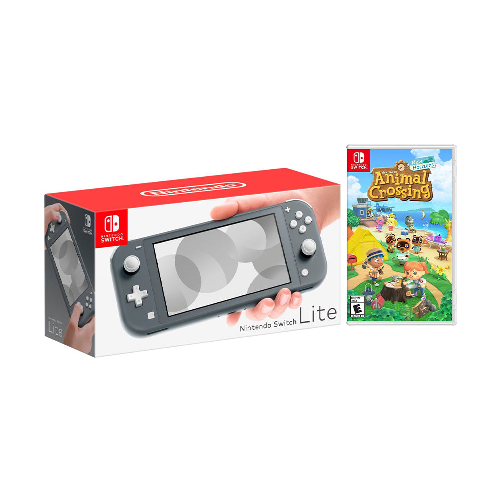 Nintendo Switch Lite Gray Bundle with Animal Crossing: New Horizons NS Game Disc - 2020 Best Game! Nintendo Switch Lite Gray Bundle with Animal Crossing: New Horizons NS Game Disc - 2020 Best Game!